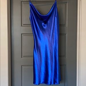 Royal blue cocktail dress